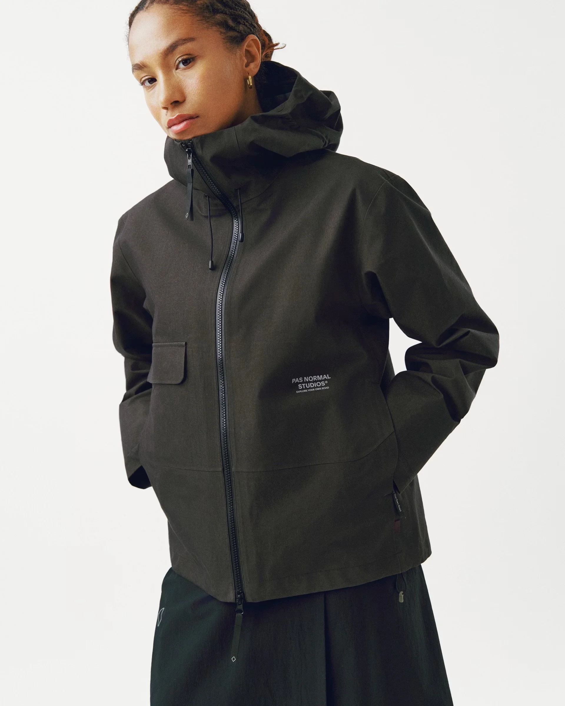 PAS NORMAL STUDIOS Mechanism Rain Jacket Medium Grey Women — Cycle